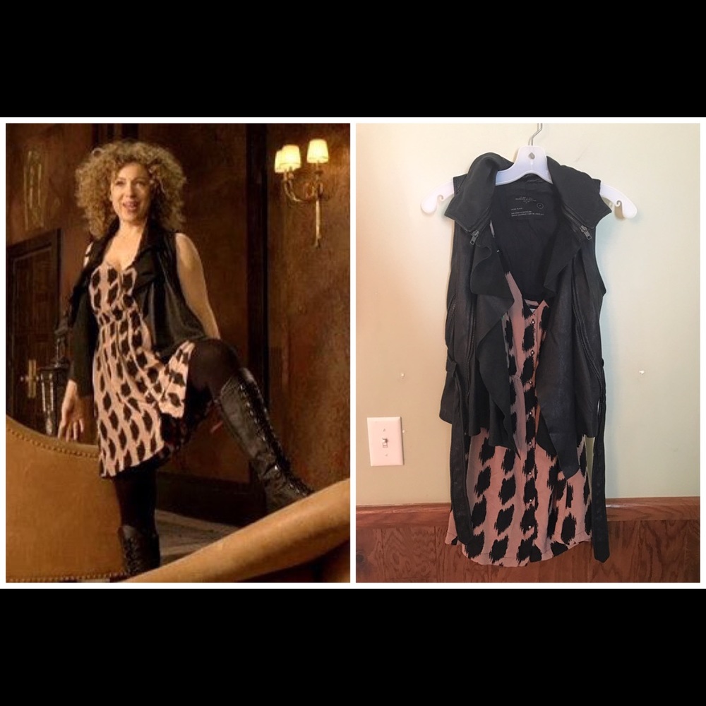 SA river song All Saints vest and Ecote dress